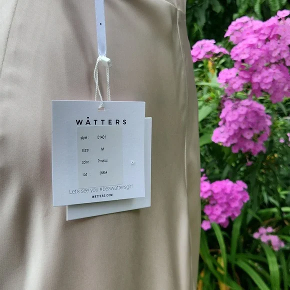 WATTERS BIANCA, Wedding,  Bridesmaid, Prom, Homecoming, Prosecco Color, Dress - Picture 11 of 16